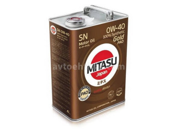 Mitasu Gold SN 0W-40 (PAO), 4L